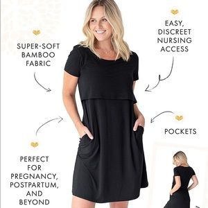Kindred Bravely Eleanora Ultra Soft Bamboo Nursing Dress